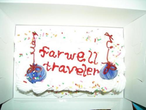 farewell cake